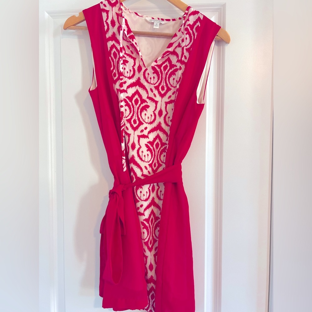 Charming Charlie Red Print Mini Dress